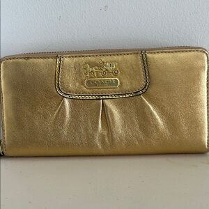 Coach Metallic Gold Women's Wallet